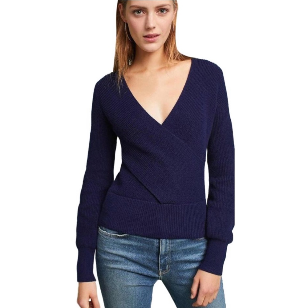 Anthropologie Moth Liza wrapped sweater